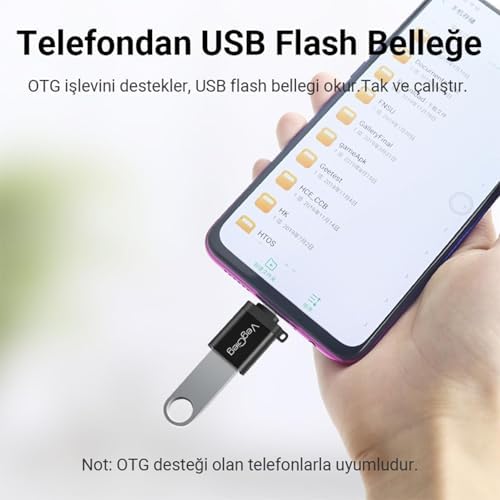 VegGieg Type-C to USB 3.0 Çevirici Dönüştürücü Adaptör - Görsel 4