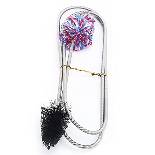 ボアスネークブラシ、トランペットマウスピースクリーナー、サクソフォン楽器クリーニングツール用フレキシブルマウスピースクリーナー、サクソフォン楽器メンテナンス用スネーククリーナー