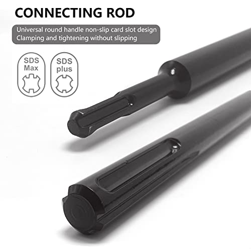 Dehuiwi Concrete Hole Saw Kit, 9Pcs Masonry Hole Saw 4 Inch Sds Plus Max Bit Shank For Cement Brick Wall, Carbide Hole Saw Kit 30 40 65 80 100 Mm, Concrete Core Bit Set For Brick, Cement, Stone #TOP4
