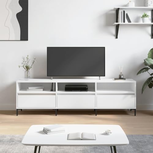 Meuble TV avec 6 compartiments de rangement meuble multimédia bas