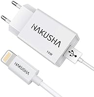 HAKUSHA USB Ladegerät und iPhone Ladekabel 2M Fast Charge Schnellladekabel und USB Netzteil für iPhone 11 pro, 11, X,...