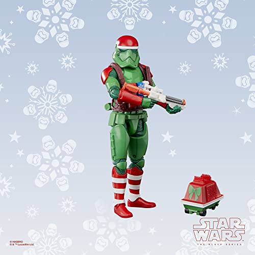 Star Wars The Black Series First Order Stormtrooper (Holiday Edition), Multicolored, 6 inch - Image 4