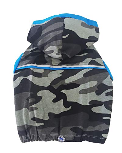 Malha Kombat Azul Pickorruchos para Cães, 00, Cinza