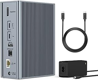 Thunderbolt 3 Dock, USB C Docking Station Dual Monitor, 16-in-1 Laptop Dock For MacBook Pro/Dell/Lenovo, with Single 5K/Dual 4K Display, 65W Power Adapter, 10Gbps USB C, 5 USB, Gigabit Ethernet, SD/TF