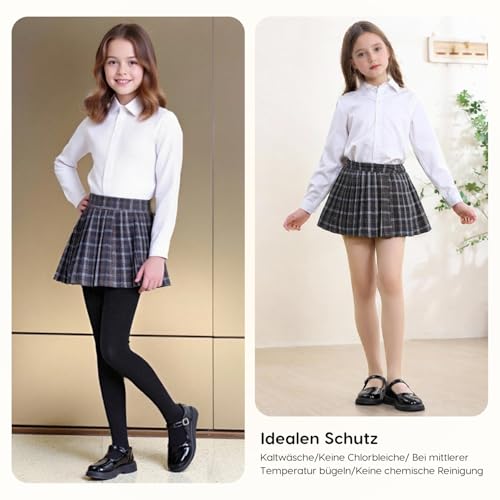 Thermo Strumpfhose Mädchen, Warme Leggings Mädchen, Blickdicht Winter Thermo Strumpfhose Kinder, Atrumpfhose, Dickes Fleece, Gefüttert Dehnbar Weiche Strumpfhose (5-20 °C)