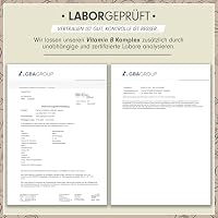Vitamin B Komplex 2x365 Tabletten - B Komplex mit B12 - alle 8 B-Vitamine (B1, B2, B3, B5, B6, B7, B9, B12) + Co-Faktoren Cholin & Myo-Inositol, laborgeprüft mit Zertifikat, vegan – Ansicht 5