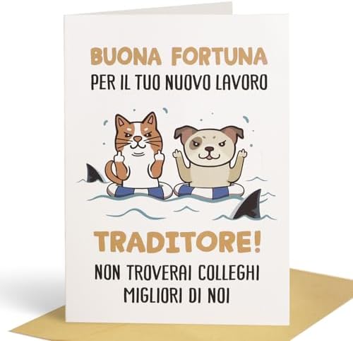 Twizler Biglietto Compleanno Divertente Per Adolescenti - Pesce Con Piercing, Cartolina Umoristica Con Busta
