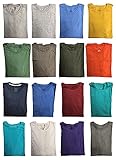 SOCKS'NBULK 120 Pack Mens Cotton Crew Neck Short Sleeve T-Shirts Mix Colors Bulk Wholesale Tshirts Case