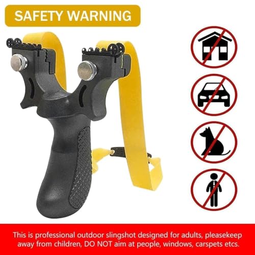 Image of Heavy Duty Metal Catapult Slingshot with Laser Sight Stainless Steel Frame for Adults Beginners Outdoor Target Practice Professional Gulel Slingshot Multicolor (Slingshot (Gulel))