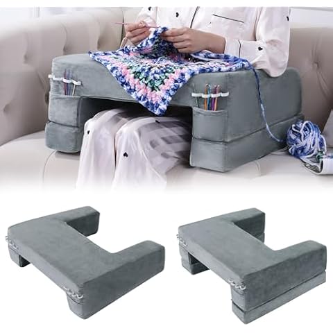 HOMBYS Adjustable Foam Crochet Pillow for Comfort Cover