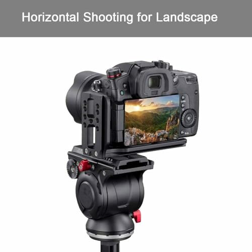 Image of GetZget Base Mount for DSLR Camera - L-Shaped Vertical & Horizontal Quick Release Plate, Compatible with DJI Ronin RS 4, RS 3, RS 2, RSC Gimbal, Sony & Canon Cameras & Tripod Accessories