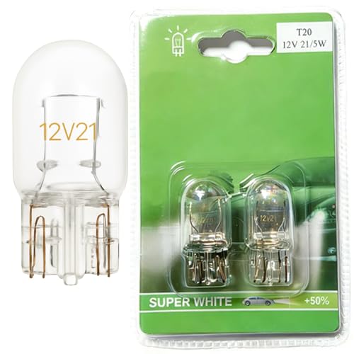 PLUSHA 2 x Car Bulbs 12V 21/5W Clear Dual Filament Tail Brake Stop Lights | Twin Pack Replacement Light Bulbs for Car Van Motorcycle | Brake Light Blulb - Image 3