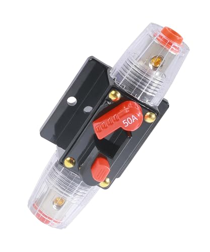 Flaconi Disjoncteur de Voiture,Disjoncteur 12v,Porte-Fusible de Voiture,Avec Interrupteur à Réarmement Manuel des Fusibles,Convient Réinitialiser les...
