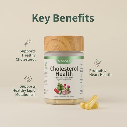 Snap Supplements Cholesterol Health - Support Healthy Cholesterol Levels and Natural Heart Health, 60 Capsules - Thumbnail 5