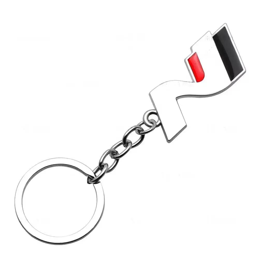Kajame Men's A Car Key Chain Keyring Compatible With For Hyundai I30 2021 Sonat Elantr Veloster Kon Tucson N Line Car Key Rings Family Present Car Ccessories,-M