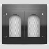 Kinchoix Fireplace Doors with Tempered Glass