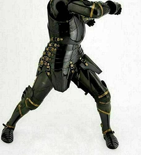 Medieval Knight Suit of Armor Black Finish Steel Combat Full Body Wearable Armour Costume/Medieval Full Body Suit.