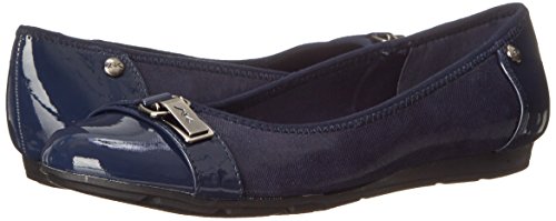 Anne Klein Women’s Able Comfortable Ballet Flat, Navy, 7 M US