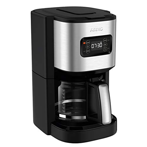 Cafeteira Filtro Element Com Timer 1.8 Litros Cfel Arno Element Preto E Inox 110v