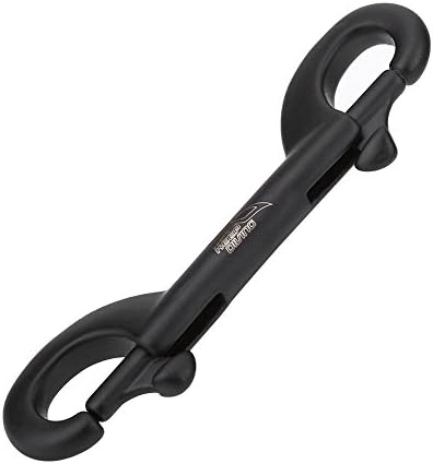 Miniatura 9 de Gancho de buceo, gancho de doble extremo de acero inoxidable para buceo submarino (3.543 in-negro)