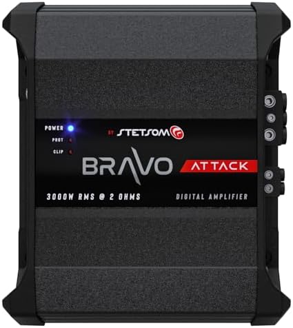 Amazon.com: Stetsom EX 3000 Black Edition 1 Ohm Mono Car Amplifier 