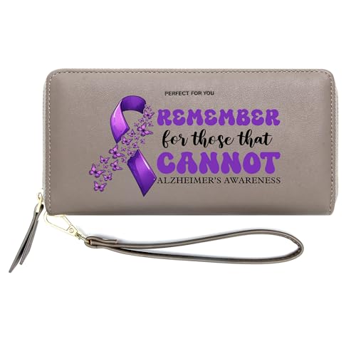 InsWork Customized Womens Wallet with Care for Alzheimer,Condolence Gift for The Elderly in the Nursing Home 1117e
