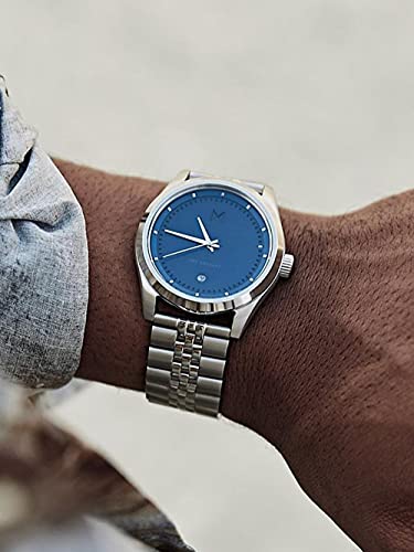 Mvmt Unisex Adult Analogue Quartz Watch With Stainless Steel Strap D-Tc01-Blus #TOP4