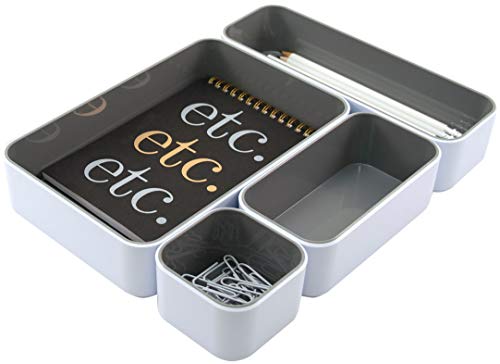 Plateaux de bureau Stackbl Advantus 37592 blancs et gris pour trier vos dossiers - 7