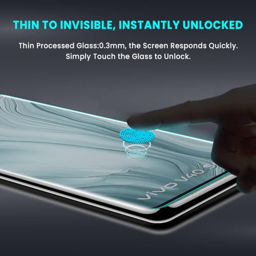Image of ArmourPro Matte UV Tempered Glass for Vivo T2 Pro, Vivo V29, Vivo V29e, Vivo V40 and iQOO Z7 Pro 5G, Curved Screen Protector, Anti-Glare, Edge-to-Edge Coverage, Fingerprint Friendly, Case Friendly | Pack of 1
