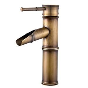 Namuoto Vintage Bambus Wasserfall Waschtischarmatur