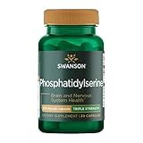 Swanson Phosphatidylserine Memory, Brain and Cognitive Health Support Phospholipid Triple-Strength Complex Supplement 300 mg 30 Capsules