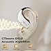 GTbeans Open Ear Earbuds Bluetooth 6.0 Sport Wireless Headphones 56Hrs Playtime Ear Buds with Microphone IP55 Sweatproof Over Ear Hook Headset Powerful Sound Earphone for Workout Running (White)