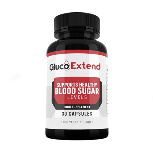 Gluco Extend - Suplemento de apoyo para el azúcar en sangre, apoya niveles saludables de azúcar en sangre, equilibrio metabólico natural y energía, 60 cápsulas