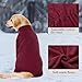 Cyponpy Prägung Hundemantel Fleece Hundepullover Mit Beinen Winterjacke Warm Hundepyjama Hundebademantel Für Große Mittelgroße Hunde Wintermantel Hundejacke Hundepulli