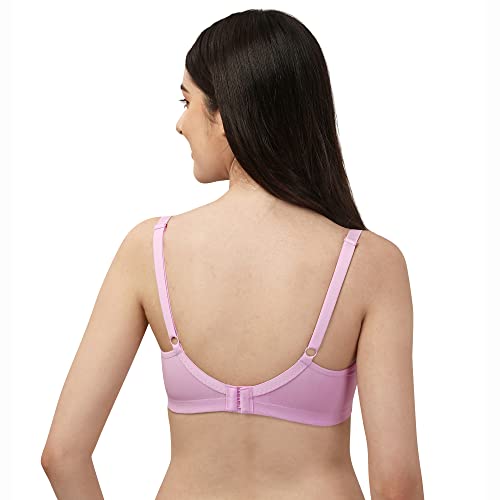 Image of SOIE Women's Cotton Spandex Non Padded Non Wired Full Coverage Encircled T-Shirt Bra with Adjustable Straps & U-Back - Everyday Comfort Fit