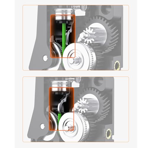 Kit d'extrudeuse à double engrenage direct avec capteur de filament