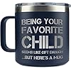 Fathers day gifts for dad from daughter son kids durable stylish perfect for coffee or tea great gift for fathers grandpa dad coffee mug 14oz navy  urban country home decor