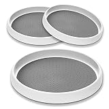 EVERQUEIN Lazy Susan Organizer, Lazy Susan Turntable for Cabinet Kitchen Pantry Refrigerator Bathroo