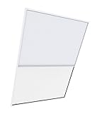 Windhager Dachfenster-Plissee 2in1 EXPERT, Fliegengitter für Fenster, Insekten- und Sonnenschutzkombination, Selbstbausatz 110 x 160cm, weiß, 04335