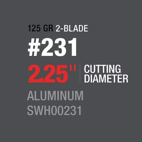 Swhacker Swh00231 125 Grain 2.25" Cut Crossbow + 1 Practice Head (3 Pack), Green, 2.25"/125 Grain #TOP6