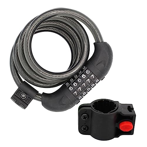 Câble antivol en spirale pour vélo fil d'acier protection de sécurité à code