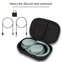 Srhythm NC25 Noise Cancelling Kopfhörer Bluetooth 5.3 Kabellos, 50H Wiedergabe Schnellladung, Verbindung von 2 Geräten, Superleicht Over Ear Headphones mit Mikrofon, Spiel-Modus, Transparenz-Modus – Ansicht 8