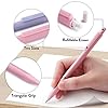 Four Candies Cute Mechanical Pencil Set, 6PCS Pastel Mechanical Pencils 0.5 & 0.7mm with 360PCS HB Leads, 3PCS Erasers and 9PCS Eraser Refills, Aesthetic School Supplies for Girls Writing