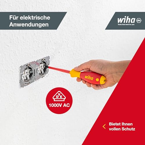 Wiha VDE SoftFinish Slotted/ Pozi Screwdriver Set 25477 (6 Pieces)