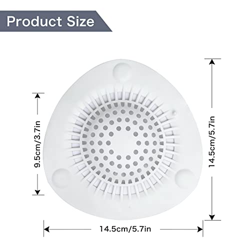Tapón recolector de cabello para drenaje de ducha en silicona 3 unidades miniatura 5
