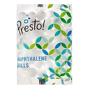 Amazon Brand - Presto! Naphthalene Balls - 400 Grams | 200 gms x 2 packs |Insect Repellant | Ideal for Cupboards, Bookshelves and Toilets