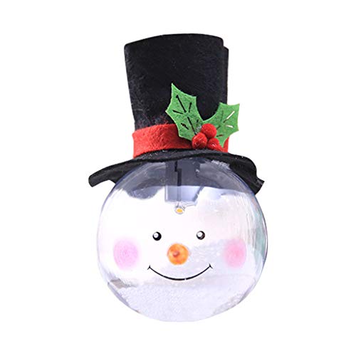 Preisvergleich Produktbild Myspace 2019 Dekoration für Christmas Weihnachtsdekorationen mit Lichtschaumpartikeln Beleuchtete Blasen-Körnchen-Weihnachtsball-Karik... Weihnachtsbaumdekorations Verzierung