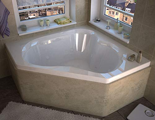 6060CWL Cascade 60 x 60 Corner Whirlpool Jetted Bathtub