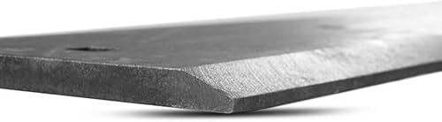 Titan Attachments Borde de corte de acero al carbono endurecido de 74 pulgadas, borde doble reversible, soldadura sin pintar o atornillar una vez