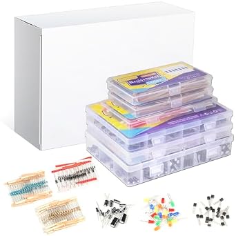 Kit De Composants électroniques LED - Diodes, Transistors, Condensateurs, Résistances - Neuf DE